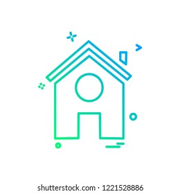 Home icon design vector