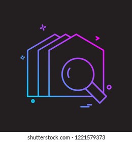 Home icon design vector