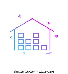 Home icon design vector