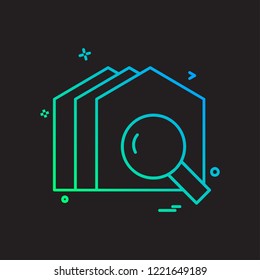 Home icon design vector