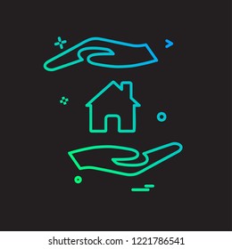 Home icon design vector