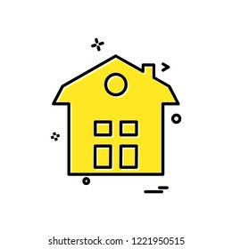 Home icon design vector