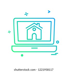 Home icon design vector 