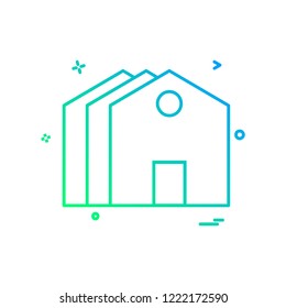 Home icon design vector