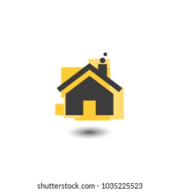 Home icon design. Vector illustration. Flat design