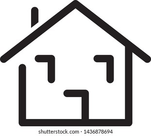 home icon design vector image EPS10