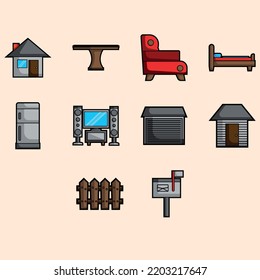 home icon design yellow background