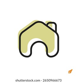 Home Icon está diseñado en un estilo visualmente atractivo y fácilmente reconocible. Es adecuado para diversas necesidades visuales, como App, presentaciones, medios digitales u otros proyectos de Diseño gráfico.