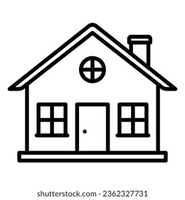 Home icon for dwelling and residence
