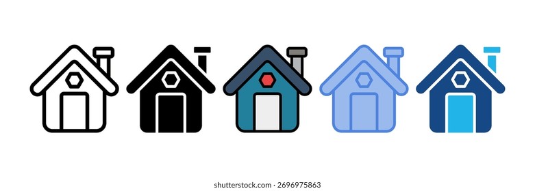 Elemento del icono casero para el diseño