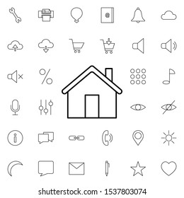 home icon. Elements of web set. Simple icon for websites, web design, mobile app, info graphics