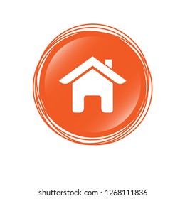 home icon, emblem, label, badge,sticker, logo. Designed for your web site design, logo, app, UI