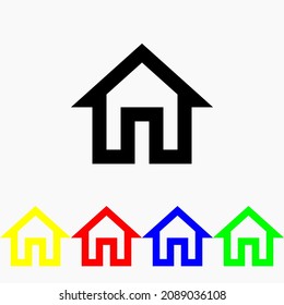 Home icon eps 10 vector.
