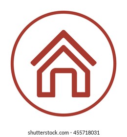 Home  icon. Flat design.