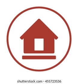 Home  icon. Flat design.