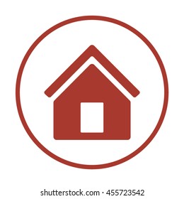 Home  icon. Flat design.