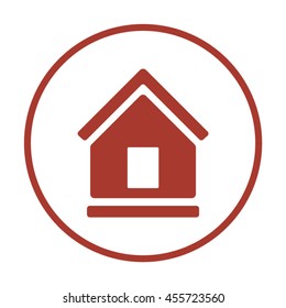 Home  icon. Flat design.