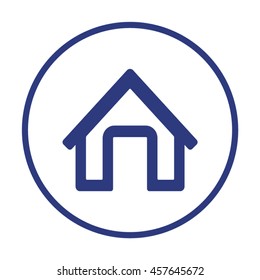 Home  icon. Flat design.