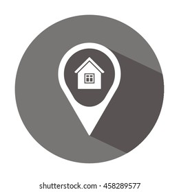  Home  icon. Flat design.