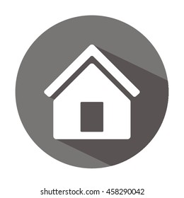 Home  icon. Flat design.