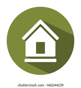 Home  icon. Flat design.