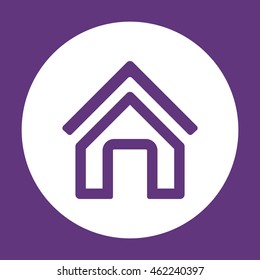 Home  icon. Flat design.