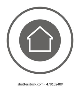 Home  icon. Flat design.