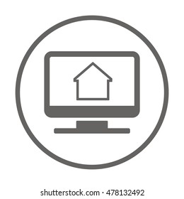 Home  icon. Flat design.