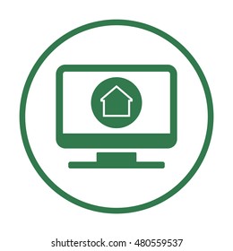 Home  icon. Flat design.