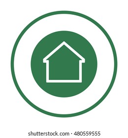 Home  icon. Flat design.