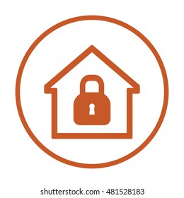Home  icon. Flat design.
