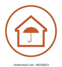 Home  icon. Flat design.
