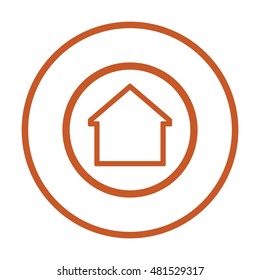 Home  icon. Flat design.