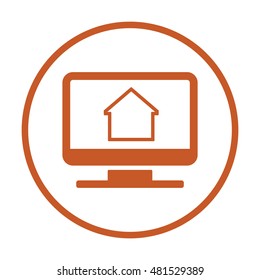 Home  icon. Flat design.