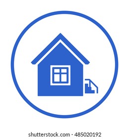 Home  icon. Flat design.
