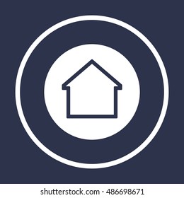 Home  icon. Flat design.