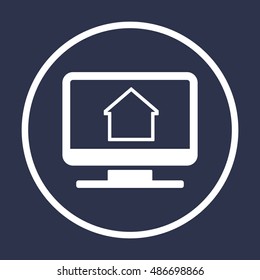 Home  icon. Flat design.