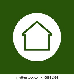 Home  icon. Flat design.