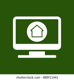 Home  icon. Flat design.