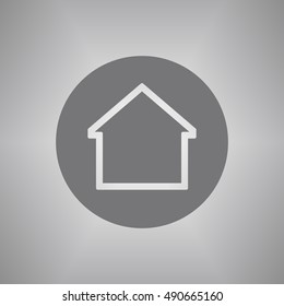 Home  icon. Flat design.