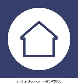 Home  icon. Flat design.