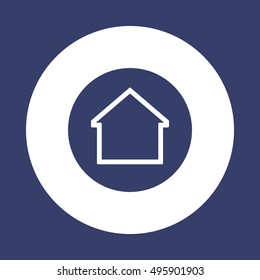 Home  icon. Flat design.