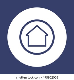 Home  icon. Flat design.