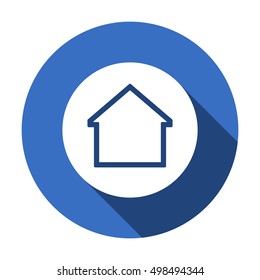 Home  icon. Flat design.
