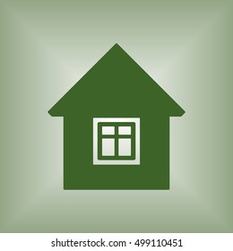 Home  icon. Flat design.