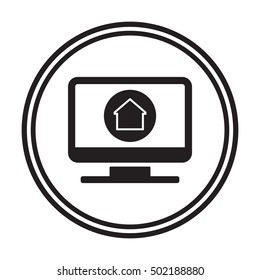 Home  icon. Flat design.