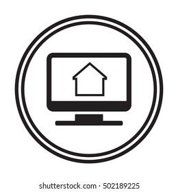 Home  icon. Flat design.