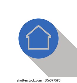 Home  icon. Flat design.