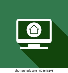 Home  icon. Flat design.