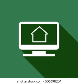 Home  icon. Flat design.
